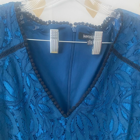 Kensie Lace Flounce Midi Dress - Picture 6 of 8